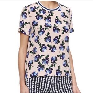 Mother Of Pearl Floral Print Top